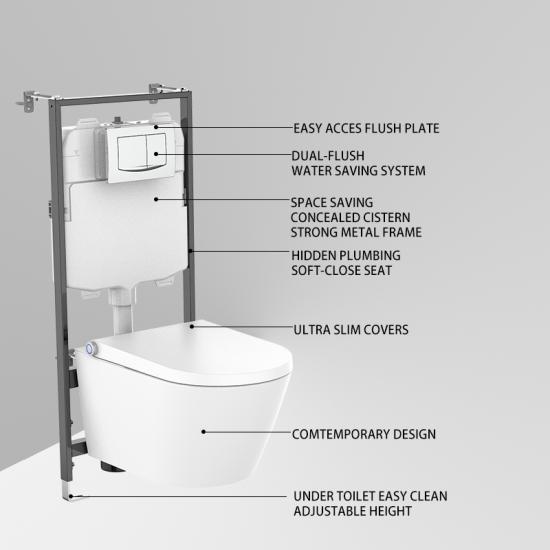 wall hung concealed cistern