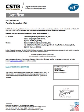  NF certificat